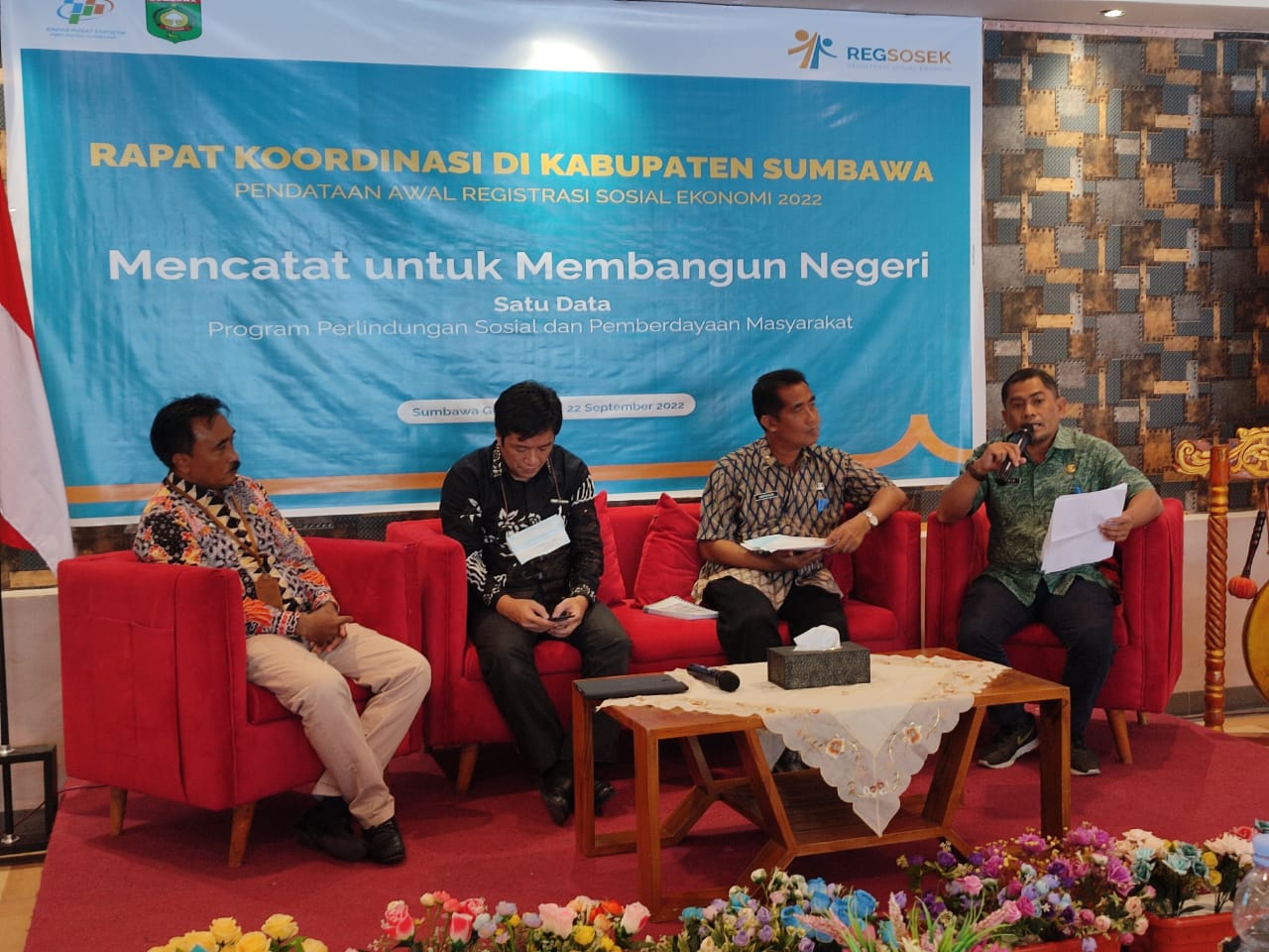 BPS Kabupaten Sumbawa Laksanakan Rapat Koordinasi Registrasi Sosial Ekonomi 2022